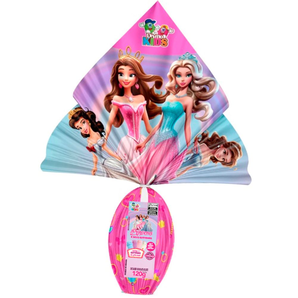 Ovo de Pascoa Princesas ao Leite 80g - Divino Kids-2-